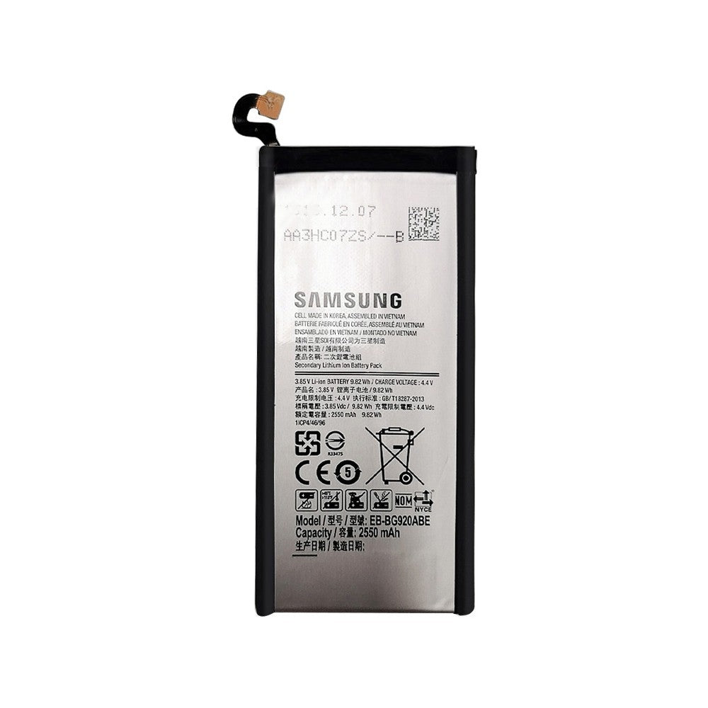 Samsung Galaxy S6 (SM-G920F) Battery 2550mAh GH43-04413A EB-BG920ABE (Gold) Samsung Galaxy S6 (SM-G920F) Battery 2550mAh GH43-04413A EB-BG920ABE (Gold)